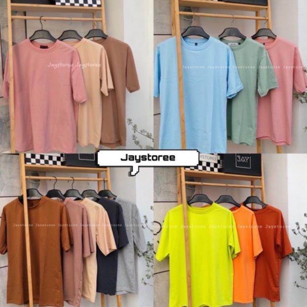 Áo thun trơn Oversize ĐEN/TRẮNG/TAN ❤️/Nam nữ unisex/ FREESHIP 50K ⚡ *