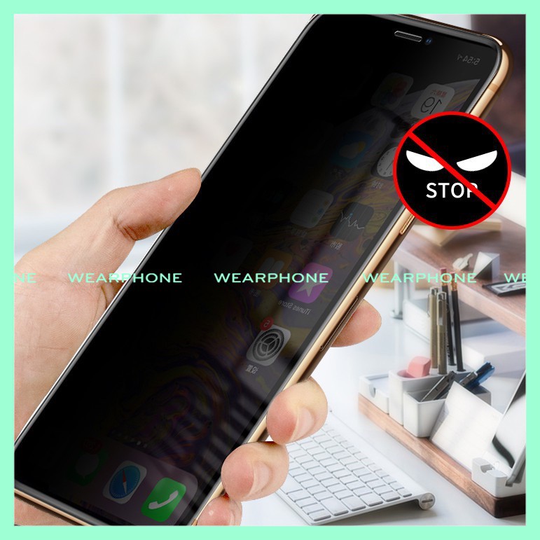 Kính cường lực chống nhìn trộm 12/13ProMax/12Pro/6/6s plus/6/SE/7plus/8/8plus/x/xs/xs max/11/11 pro/11 promax wearphone