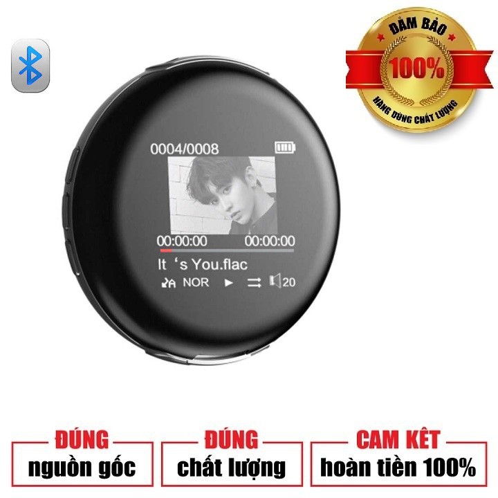 [Mã ELHACE giảm 4% đơn 300K] [Hàng Chính Hãng] Máy Nghe Nhạc Mini Bluetooth Ruizu M1 Bộ Nhớ Trong 8Gb