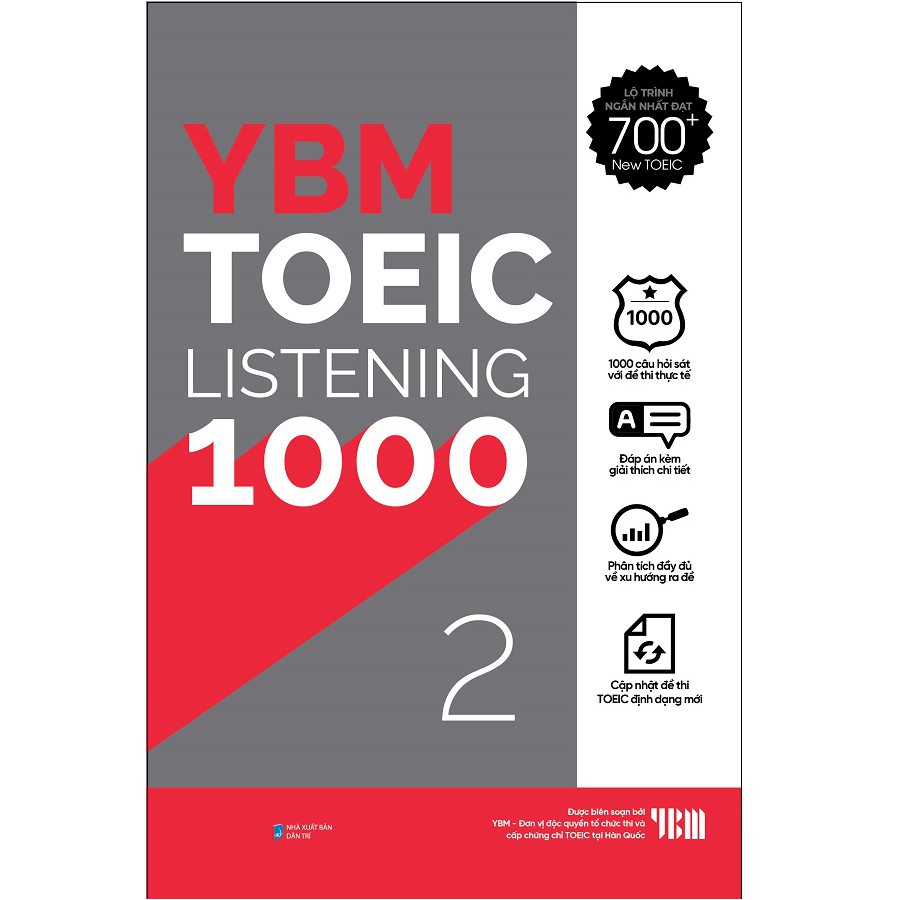 Sách - YBM Actual Toeic Tests LC 1000 - Vol 2