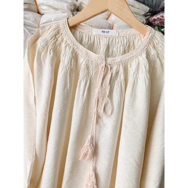 [Có sẵn] ÁO ĐŨI TAY BỒNG DÂY CHUÔNG XINH XẮN (Video ảnh thật)