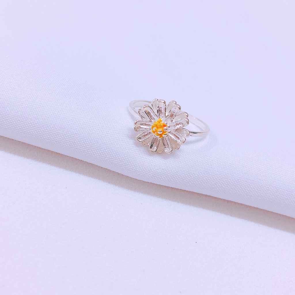 Nhẫn bạc nữ hoa cúc xinh Nhẫn JQN N76