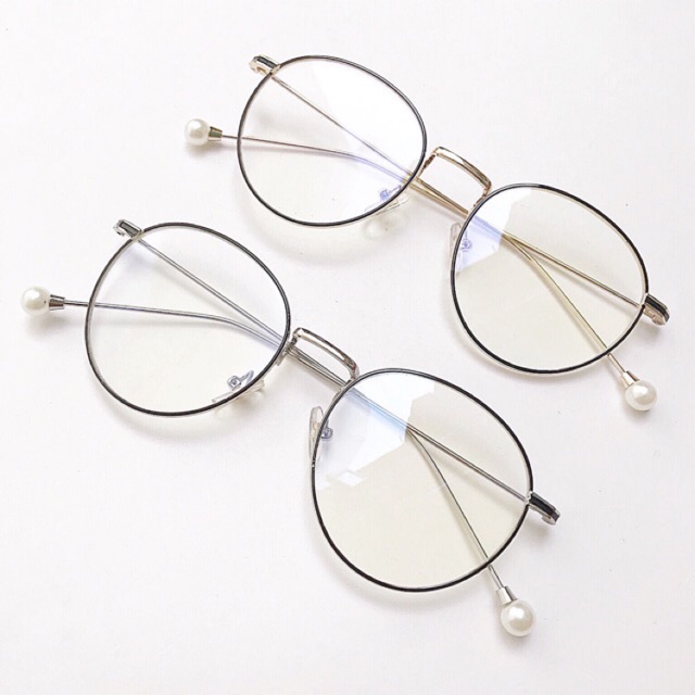 Gọng kính tròn thời trang Pearl Glasses kính tròn Unisex