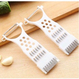 Nạo củ quả 2 đầu nhựa trắng