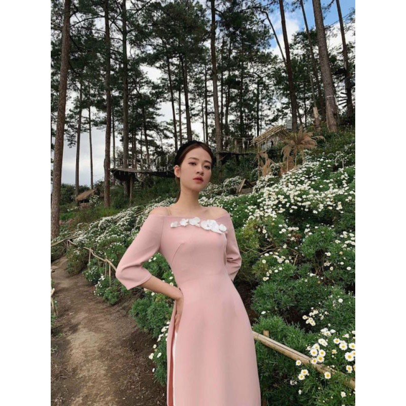 ÁO DÀI TRỄ VAI LAN NGỌC TRẮNG♦️GIÁ SÁT SỈ♦️KÈM ẢNH THẬT VÀ VIDEO