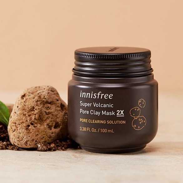 𝗜𝗻𝗻𝗶𝘀𝗳𝗿𝗲𝗲 - Mặt Nạ Đất Sét Innisfree Super Volcanic Pore Clay Mask 2X - Siêu mặt nạ chăm sóc lỗ chân lông