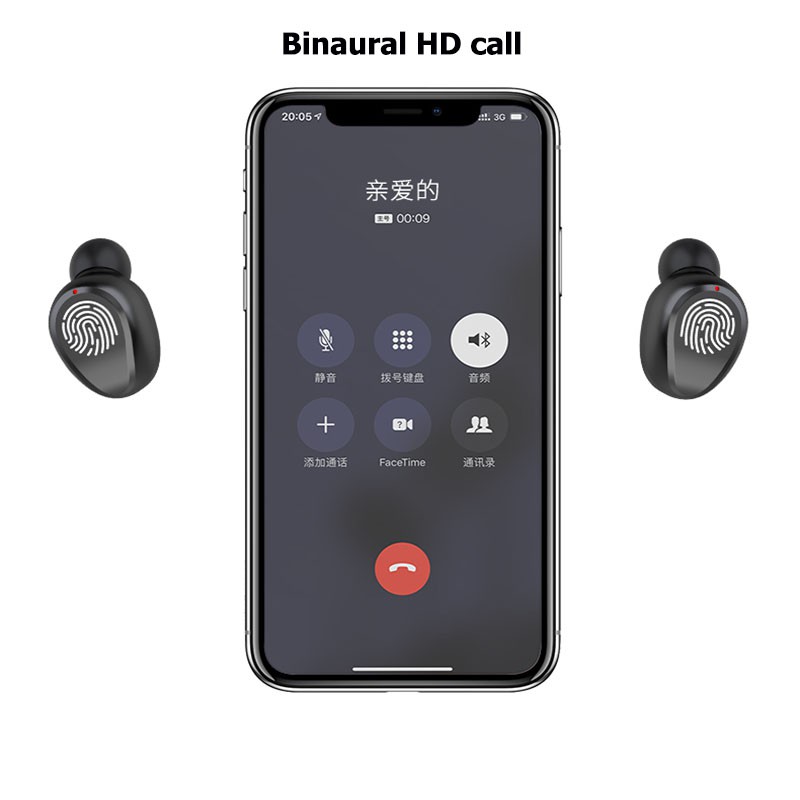 SUNhai Tai Nghe Bluetooth Amoi F9 TWS Kết Nối Không Dây - Phiên Bản Quốc Tế Kiêm Sạc Dự Phòng 2000mah Hàng Chuẩn Chính Hãng Đối Với Android iOS iPhone