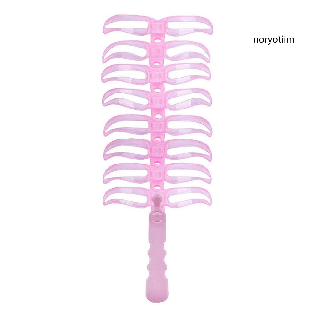 Set 8 Khuôn Kẻ Lông Mày Hai Đầu Tiện Dụng Nhanh Chóng Cho Lớp Trang Điểm Tự Nhiên