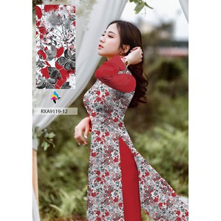 vải áo dài hoa nhí