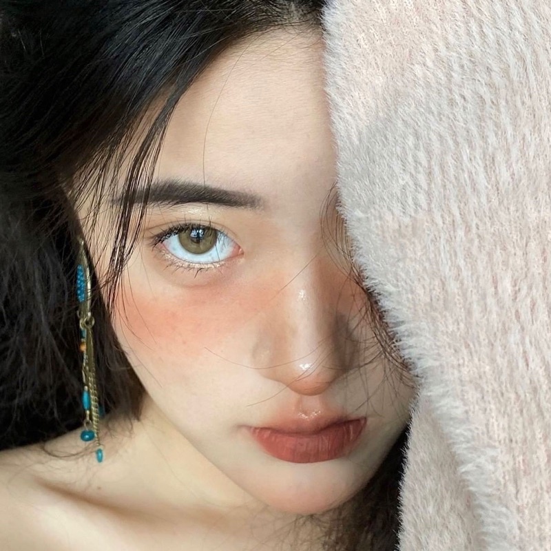 Kính áp tròng PI BROWN Lens | Size không giãn HSD 3tháng. Giá 1 đôi tặng khay @glossylens.vn