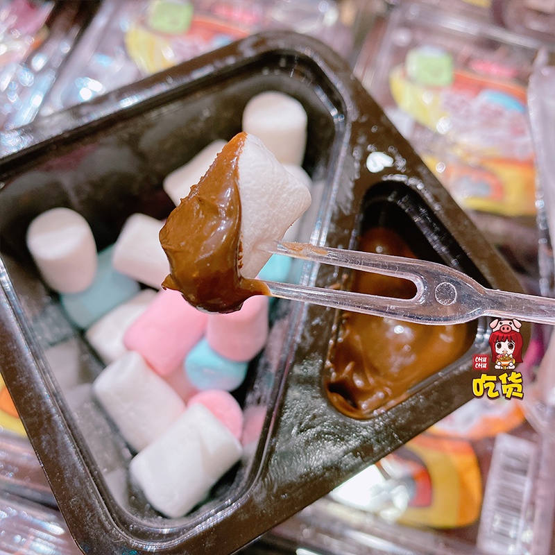 Lẩu socola mini -marshmallow chấm socola