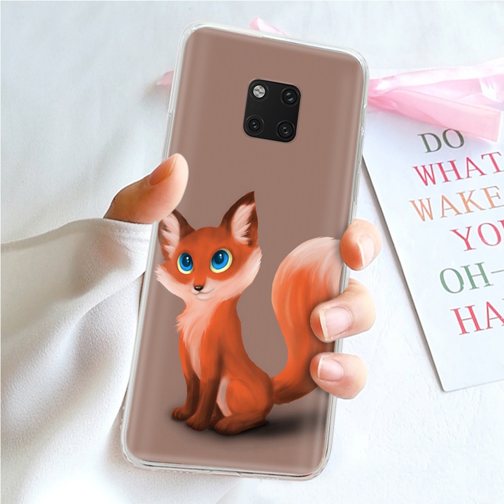 Ốp Điện Thoại Trong Suốt Hình Cáo Dễ Thương Cho Asus Zenfone 4 Selfie 3s Pro 3 Zoom Max Plus Pegasus 4s Ty165