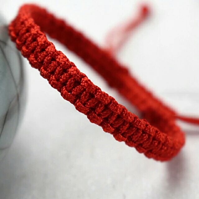 Vòng tay cặp đan dây chỉ đỏ may mắn cho nam và nữ, có thể điều chỉnh kích thước