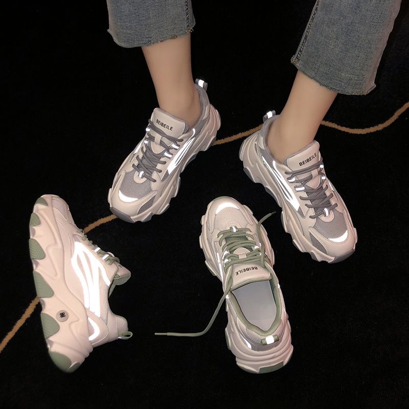 Giày thể thao nữ 2 màu cá tính hottrend mùa đông 2020