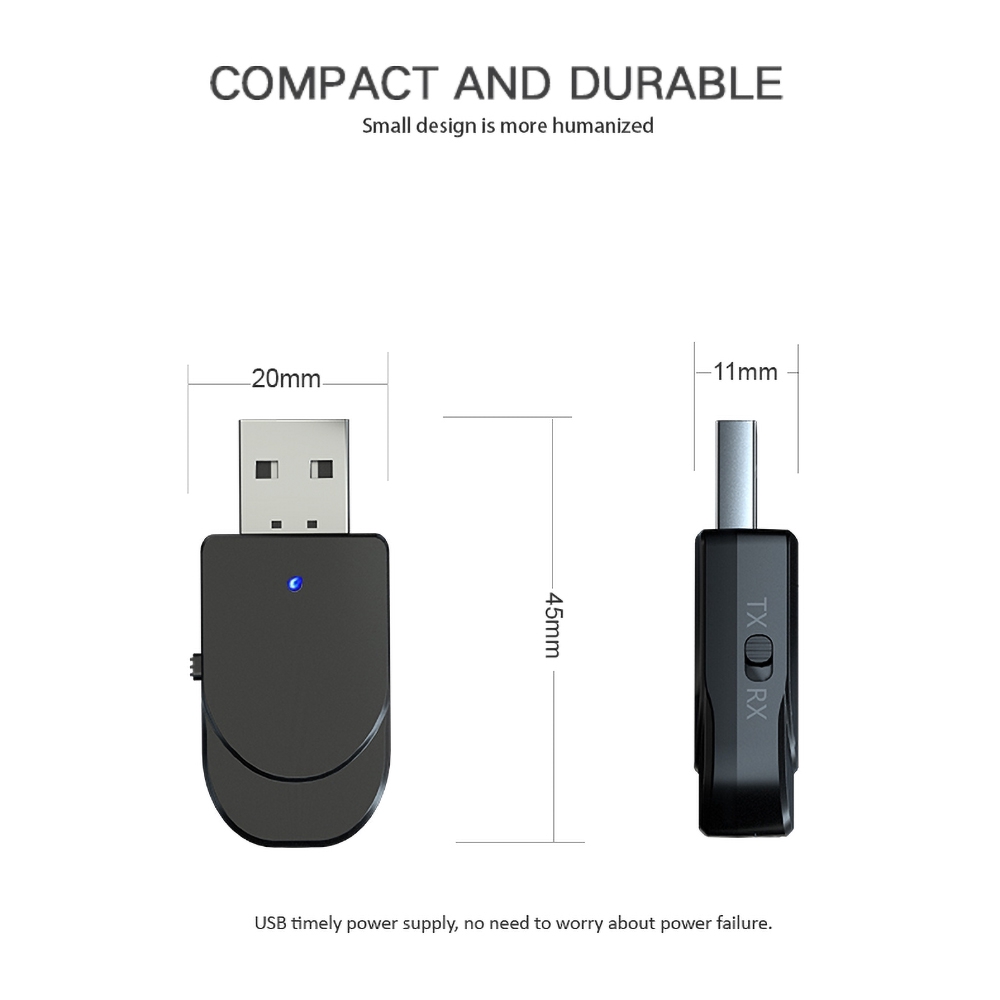 USB nhận tín hiệu Bluetooth 5.0 2 trong1 KN300 | BigBuy360 - bigbuy360.vn