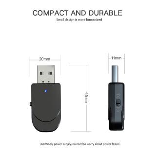 USB nhận tín hiệu Bluetooth 5.0 2 trong1 KN300