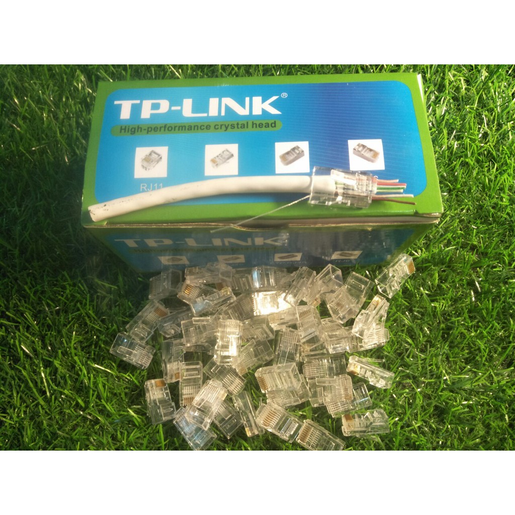 Hạt Mạng Xuyên Thấu RJ45 TPLINK Dùng Cho Cat5e, Cat6e