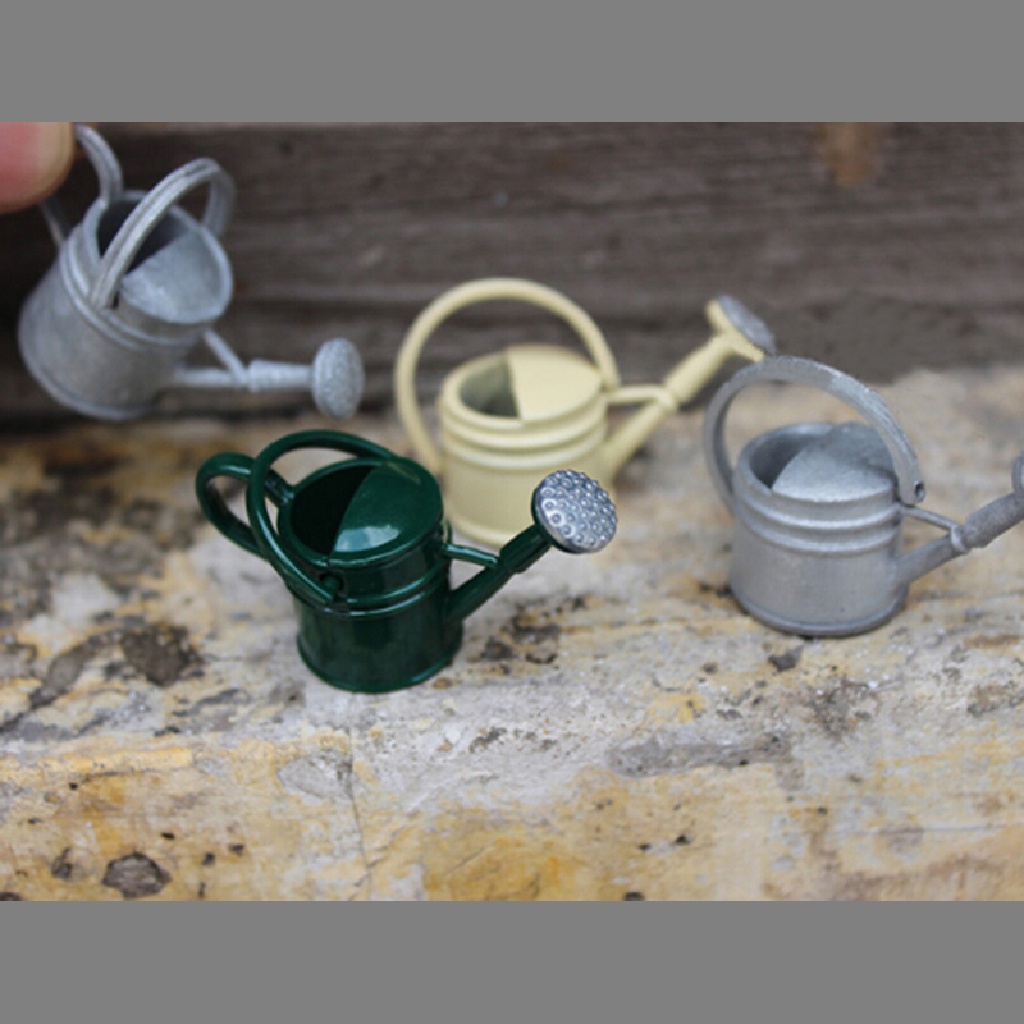 Bình Tưới Nước Kim Loại Mini Tỉ Lệ 1: 6 / 1: 12 Trang Trí Nhà Búp Bê