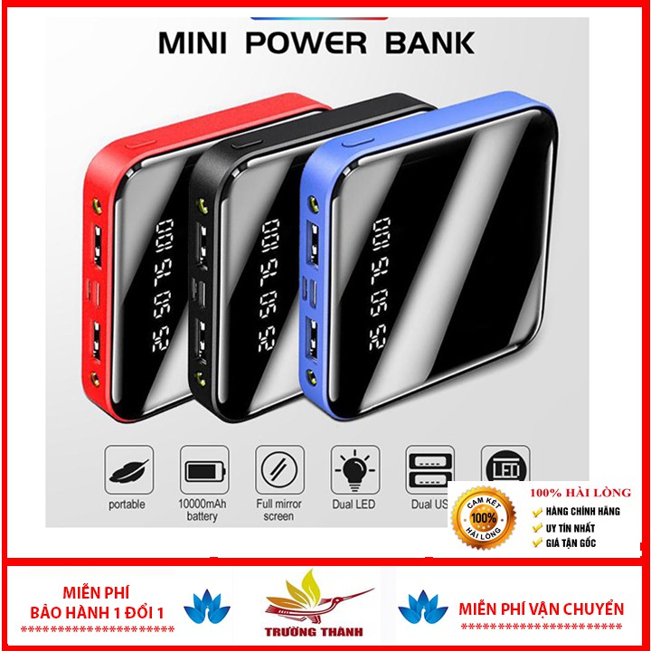 💥BẢO HÀNH 1 NĂM💥Sạc Dự Phòng Powerbank 5600mah Kèm Đèn Pin Nhỏ Gọn Tiện Ích