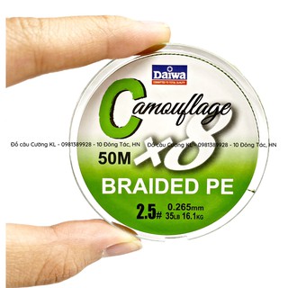 Dù Daiwa Braided PE Camouflage X8