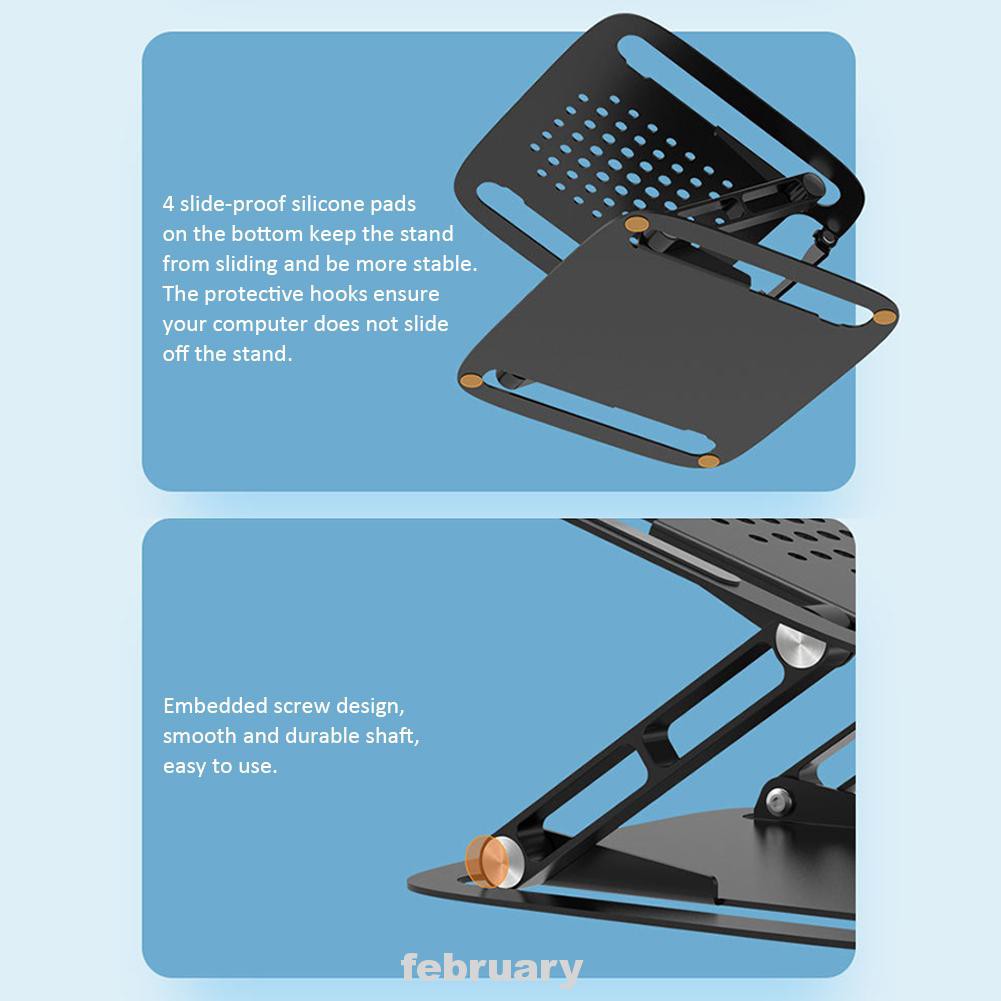 Đế Tản Nhiệt Bằng Hợp Kim Nhôm Có Thể Điều Chỉnh Góc Độ Dành Cho Laptop | BigBuy360 - bigbuy360.vn