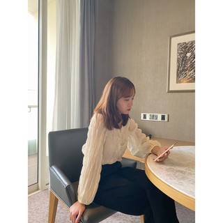 Áo bồng nhún dài tay