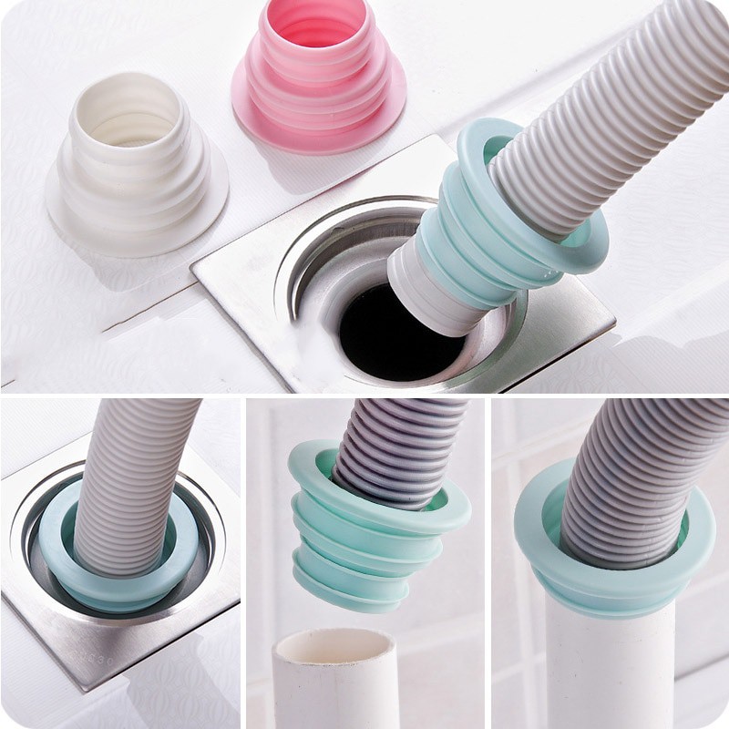 Vòng Silicone Nối Ống Thoát Nước Máy Giặt / Sàn Nhà Tiện Dụng
