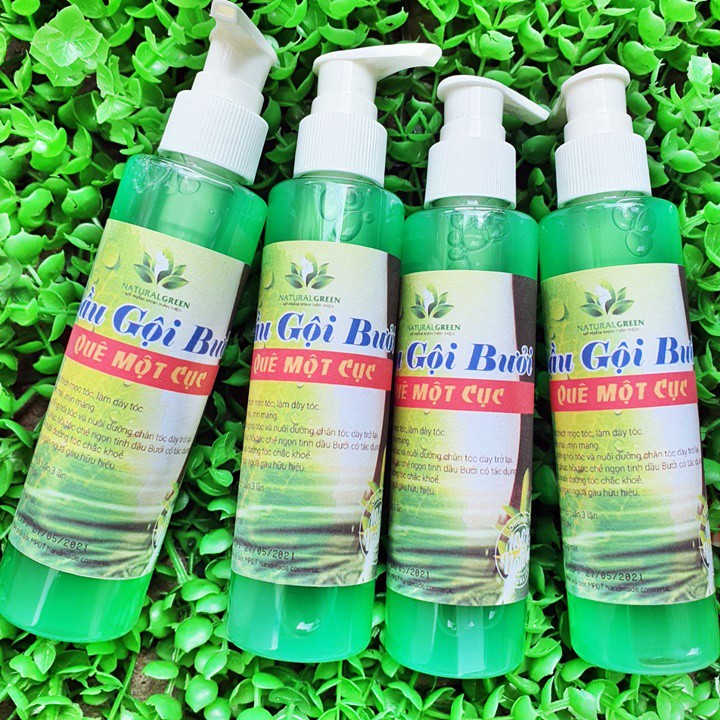 Dầu gội Bưởi Natural Green kích mọc tóc ngăn rụng tóc, làm dày tóc, nấm gàu da đầu