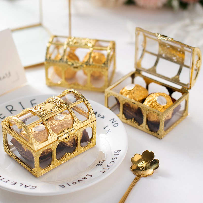 Hộp đựng kẹo sô cô la trang trí đám cưới