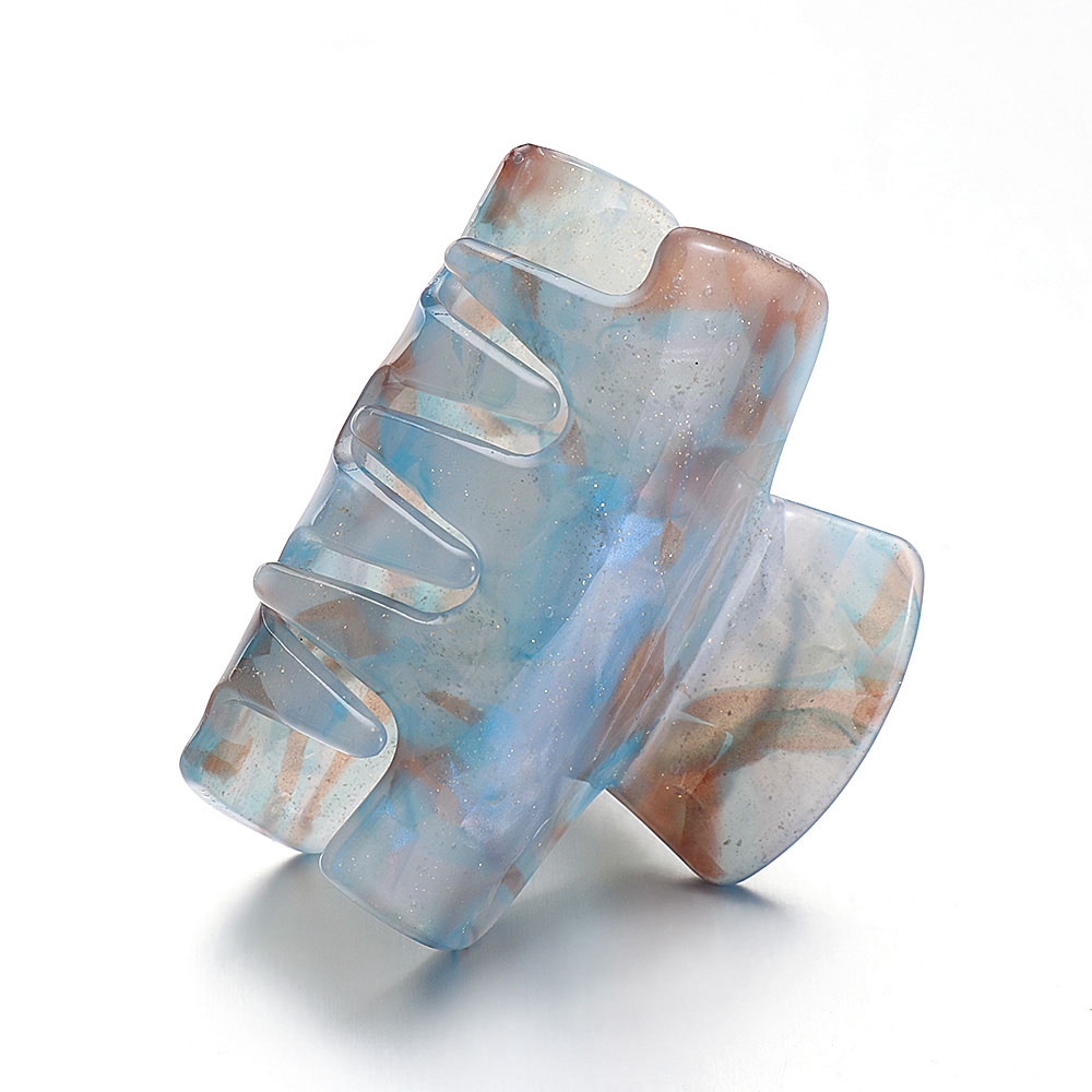 Kẹp tóc càng cua bằng nhựa dẻo màu trơn thời trang cho nữ