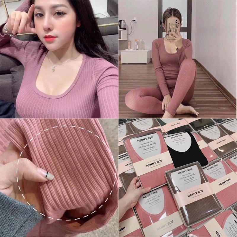 [Siêu Hot] [GIÁ SỈ] BỘ ĐỒ MẶC NHÀ, BỘ GIỮ NHIỆT LEN TĂM HENRY ROE HÀNG CHUẨN | BigBuy360 - bigbuy360.vn