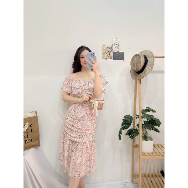 Đầm voan 🌷Đầm voan hoa xoè | WebRaoVat - webraovat.net.vn