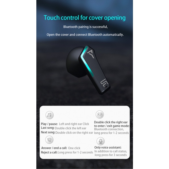 Có sẵn SANAG XPRO TWS Bluetooth 5.0 Tai Nghe Độ Trễ Thấp Chơi Game Tai Nghe Tai Nghe Stereo Tai Nghe Âm Thanh> thủ môn