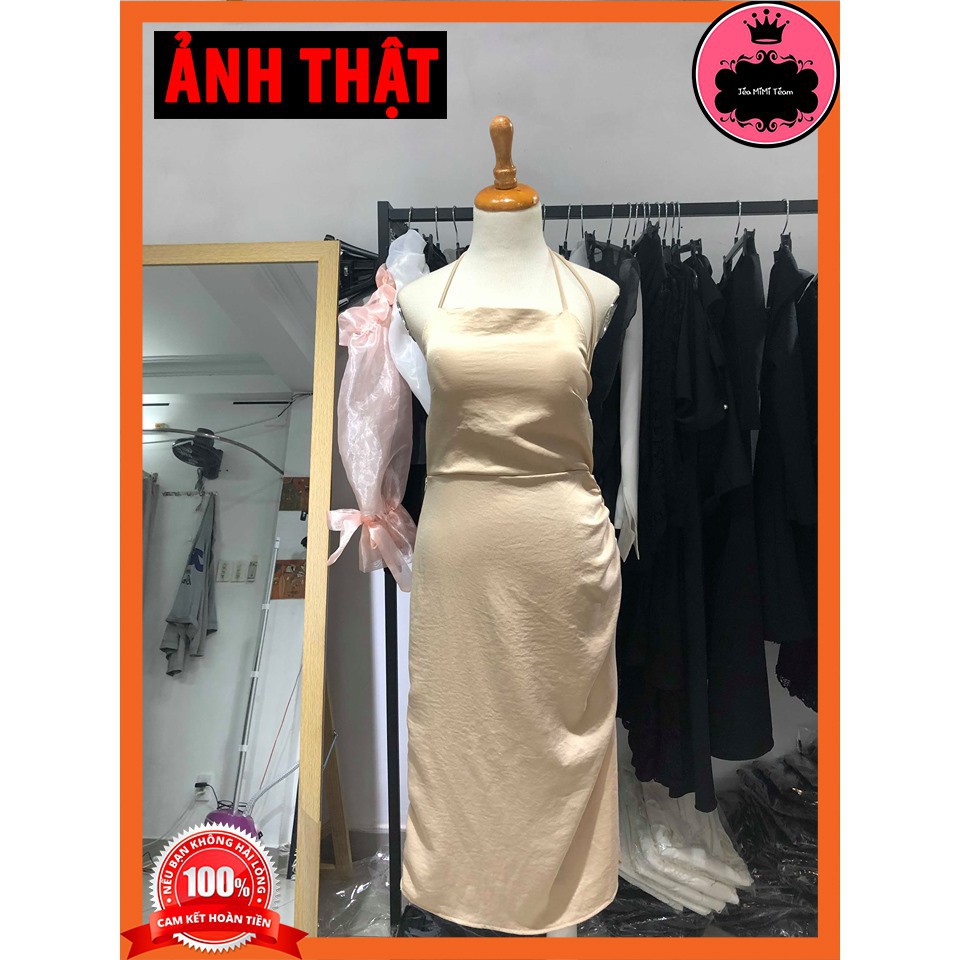 ĐẦM SUÔNG CÓ MÚT NGỰC VẢI LỤA GÂN FREESIZE - HOLUNA | BigBuy360 - bigbuy360.vn