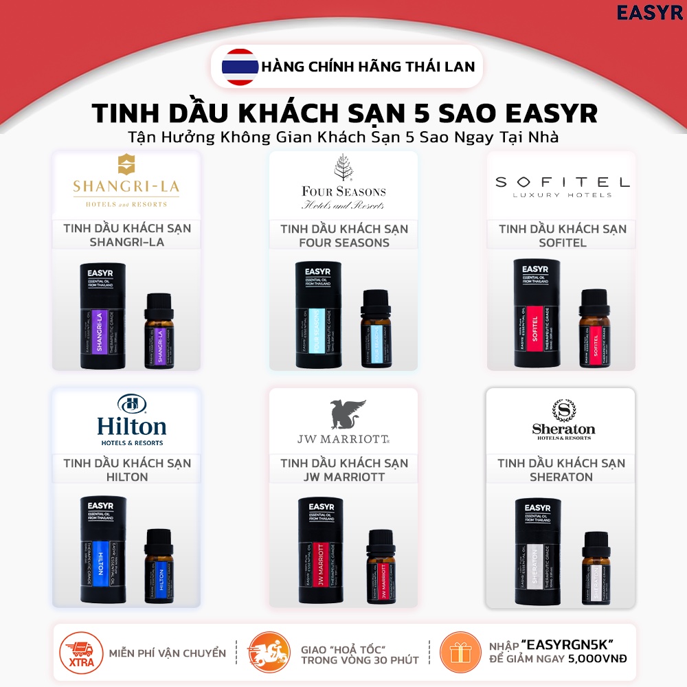 TINH DẦU KHÁCH SẠN 5 SAO EASYR COLLECTION [CÓ SẴN]