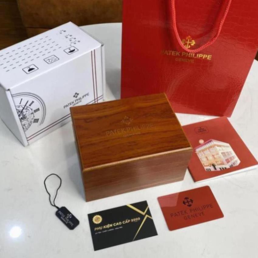 Hộp đồng hồ Patek Philippe đi kèm tag sổ thẻ, hộp đựng đồng hồ quà tặng cao cấp thutrang2k