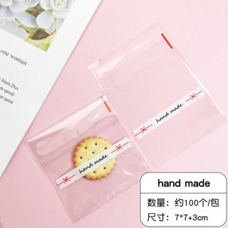 Túi dán 7x7cm đựng bánh kẹo