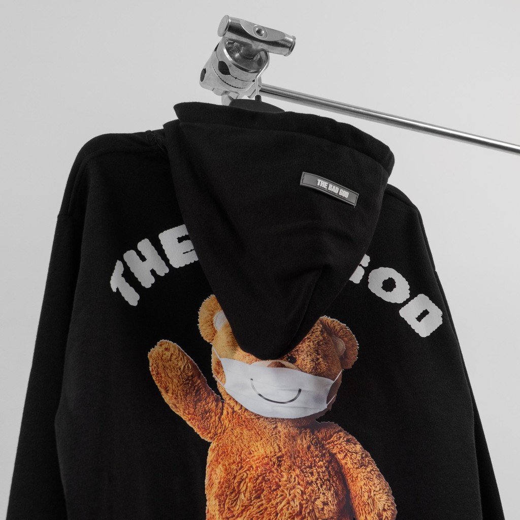 Áo hoodie The Bad God Teddy Mask