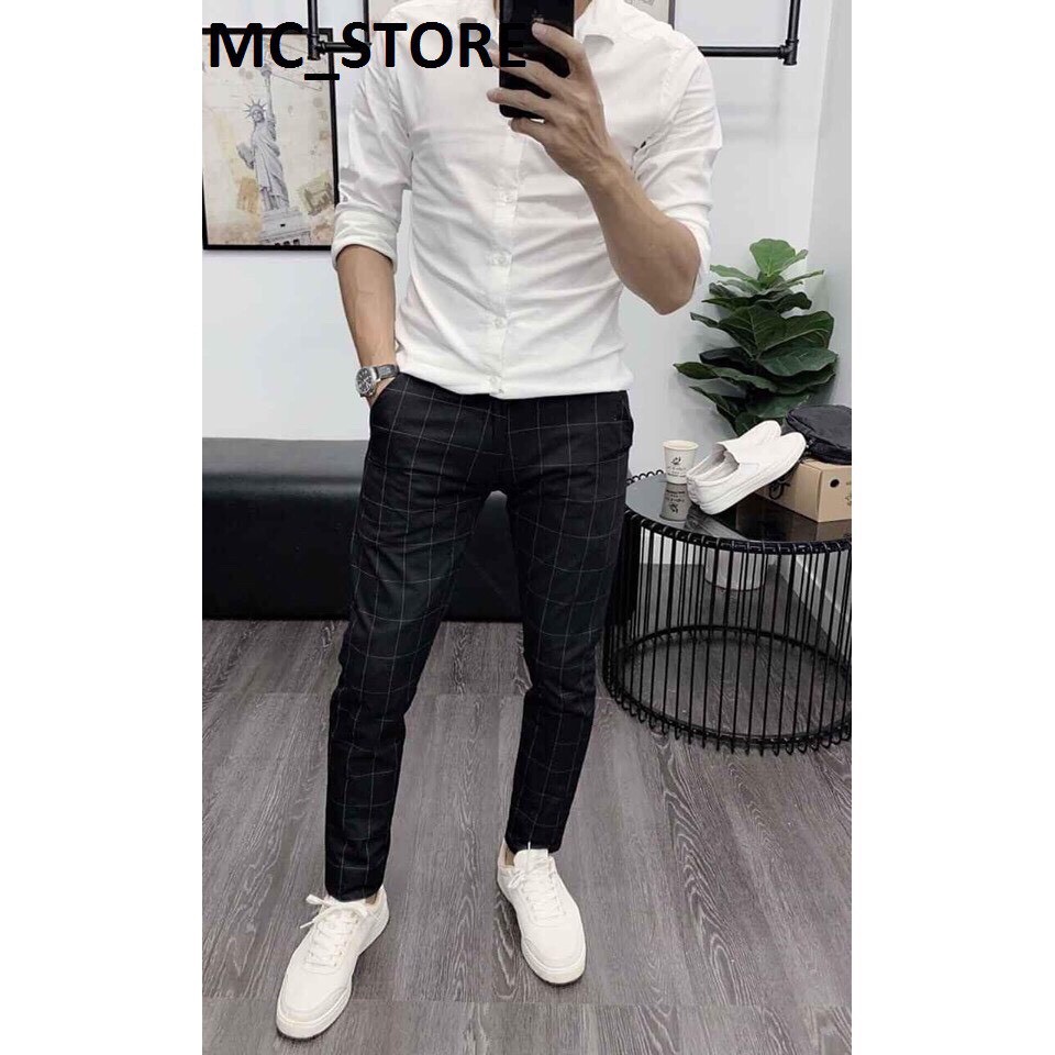 [HOT] Quần Tây DÀI CARO Nam Thời Trang - Chất vải đẹp ( màu y hình) | BigBuy360 - bigbuy360.vn