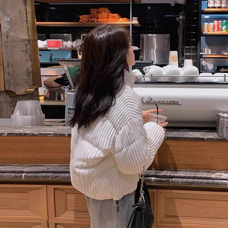 [Ảnh thật/Video]Áo phao béo Lotus nhung gân mềm đẹp Áo phao khoác ngoài hàng Quảng Châu | BigBuy360 - bigbuy360.vn