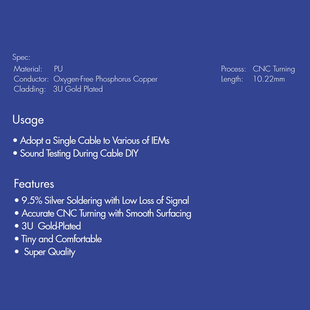 Cáp ChuyểN ĐổI Âm Thanh Tai Nghe 2Pin 0.78mm Sang MMCX / MMCX Sang 2Pin 0.78mm