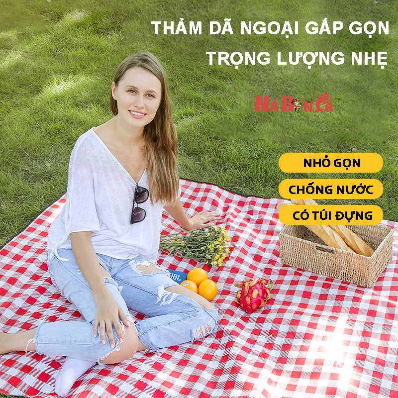 Thảm du lịch picnic, dã ngoại chống thấm tốt - Bạt trải đi phượt, cắm trại gấp nhỏ gọn đa năng [DCP1]