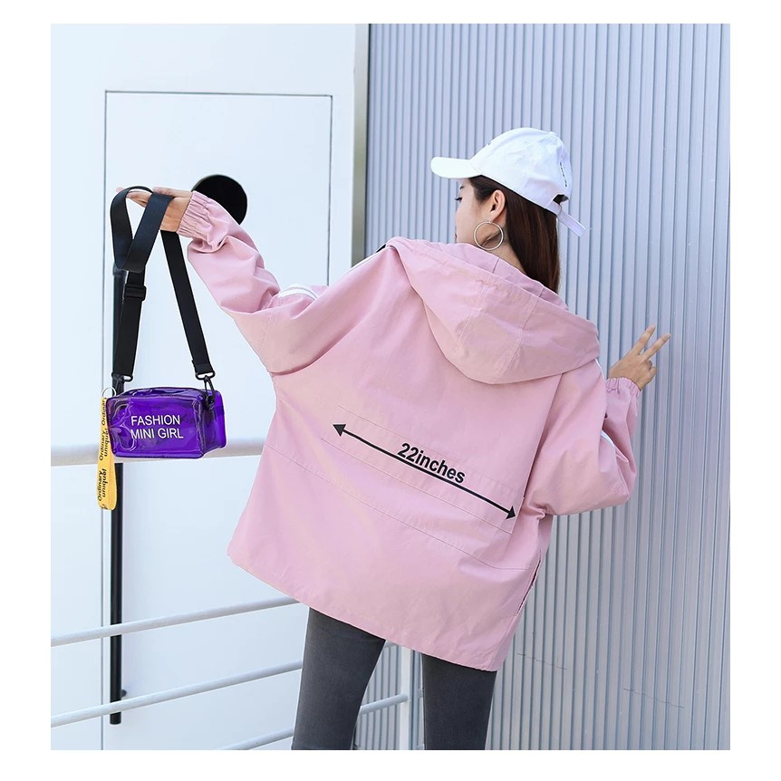 [Mã MASK2610K giảm 10K đơn từ 50K] [S01] Áo khoác nữ dù Brooklyn có nón 2 lớp hàng đẹp - M113 | BigBuy360 - bigbuy360.vn