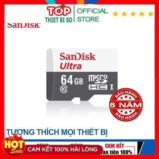 Mua Thẻ Nhớ Sandisk Ultra 32G/64G Bảo hành 5 năm - Sử dụng cho camera không dây và nhiều thiết bị