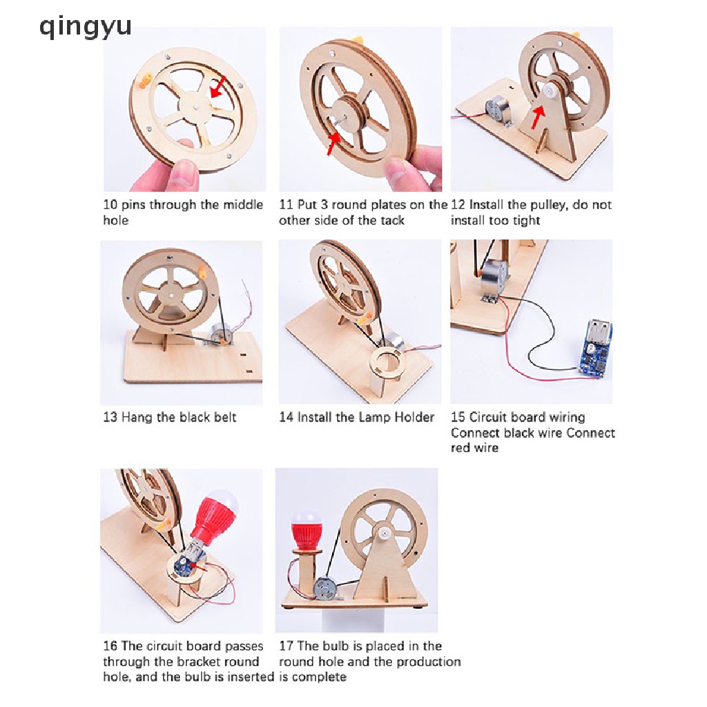 Đồ Chơi Máy Phát Điện Bằng Gỗ DIY Thiết Thực Cho Học Sinh