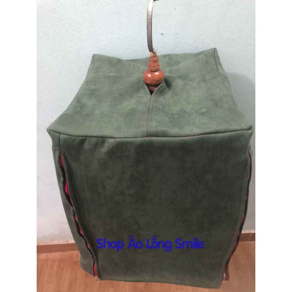 áo lồng chim chào mào vuông thái đấu thái cao xanh rêu 19 nan