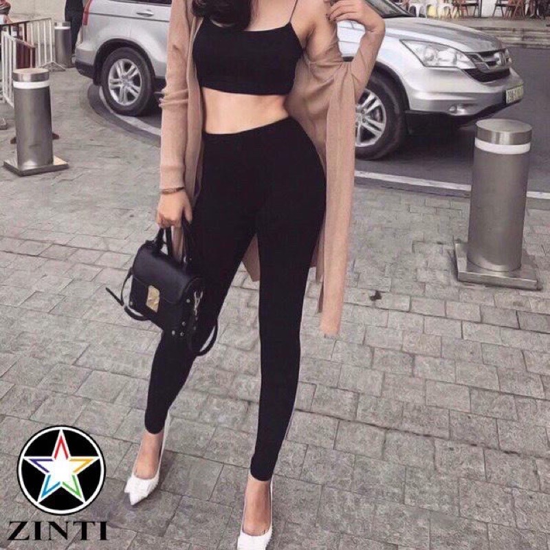 Quần legging nữ nâng mông, gen bụng, legging bbr cao cấp xuất hàn co giãn 4 chiều zinti QD07