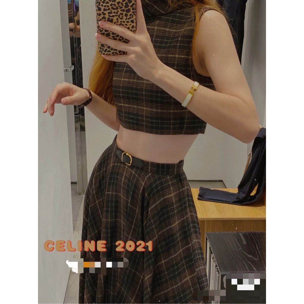 Áo nữ cộc tay croptop Celine CL kiểu dáng trẻ trung, chất liệu cao cấp