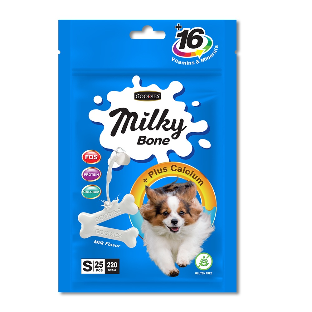 Xương sữa cho chó Milky Bone Goodies size S 25 viên