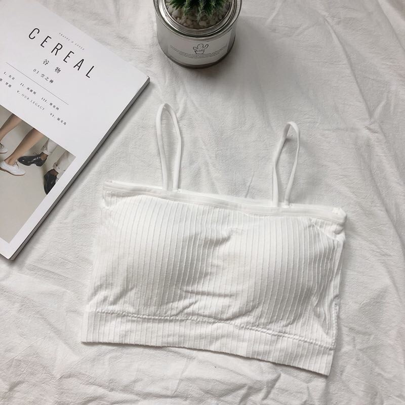 Áo hai dây croptop SUXI dáng ngắn hỗ trợ tập thể thao dành cho nữ